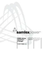 Preview for 1 page of Samlexpower SAM-1500C-12 Owner'S Manual