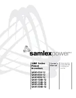 Предварительный просмотр 1 страницы Samlexpower SAM-250-12 Owner'S Manual