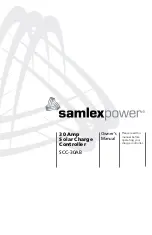 Предварительный просмотр 1 страницы Samlexpower samlexpower SCC-30AB Owner'S Manual