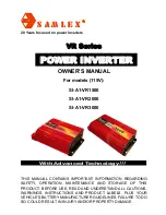 Samlexpower SI-A1-VR1500 Owner'S Manual предпросмотр