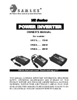 Samlexpower VR175 Owner'S Manual preview