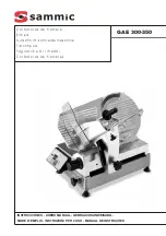 Sammic GAE-300 User Manual preview