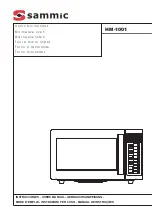 Sammic HM-1001 User Manual preview