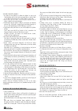 Preview for 22 page of Sammic HM-2000 User Manual