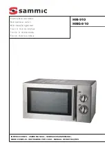 Sammic HM-910 User Manual preview