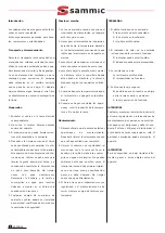 Preview for 2 page of Sammic SG-452 User Manual