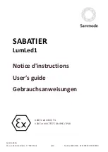 Preview for 1 page of Sammode Sabatier LumLed1 Series User Manual