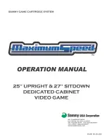 Preview for 1 page of Sammy Maximum Speed Operation Manual