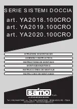 Preview for 1 page of Samo SISTEMI DOCCIA YA2018.100CRO Assembly Instruction Manual