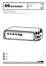 Preview for 1 page of Samoa 383 300 Parts And Technical Service Manual