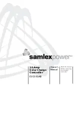 Preview for 1 page of SamplexPower EVO-30AB Owner'S Manual