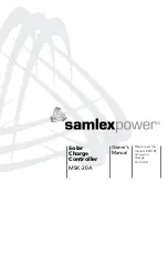 SamplexPower MSK-20A Owner'S Manual preview