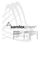 SamplexPower RC-300 Owner'S Manual preview