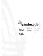 Preview for 1 page of SamplexPower SAM-RC Owner'S Manual