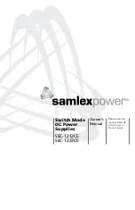 SamplexPower SEC-1212CE Owner'S Manual предпросмотр