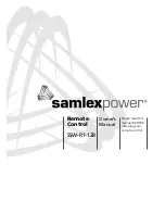 Preview for 1 page of SamplexPower SSW-R1-12B Owner'S Manual