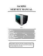 Preview for 1 page of Sampo 21T17 Service Manual