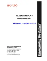 Preview for 1 page of Sampo PME-42V3 User Manual