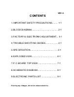 Preview for 2 page of Sampo SME-27FDL5 Service Manual