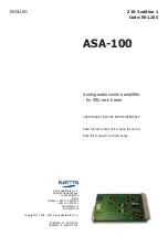 Preview for 1 page of Sams ASA-100 User Manual For Use And Maintenance