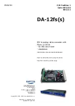 Sams DA-12fs User Manual For Use And Maintenance предпросмотр