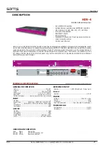 Предварительный просмотр 7 страницы Sams HDS-4 User Manual For Use And Maintenance