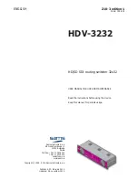 Sams HDV-3232 User Manual For Use And Maintenance предпросмотр