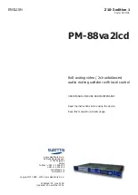 Предварительный просмотр 1 страницы Sams PM-88va2lcd User Manual For Use And Maintenance