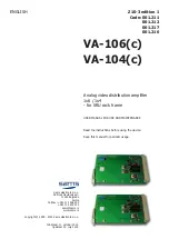 Preview for 1 page of Sams VA-106 User Manual For Use And Maintenance