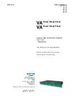 Preview for 1 page of Sams VA-16eql User Manual For Use And Maintenance