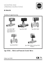 Preview for 1 page of Samson 3222 Series Mounting And Operating Instructions