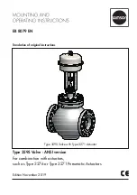 Preview for 1 page of Samson 3595 Mounting And Operating Instructions