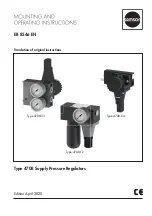 Preview for 1 page of Samson 4708-10 Mounting And Operating Instructions