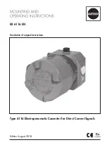 Предварительный просмотр 1 страницы Samson 611 Mounting And Operating Instructions