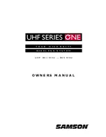 Samson AirLine UR1 Owner'S Manual preview