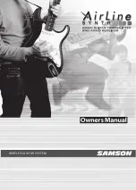 Предварительный просмотр 1 страницы Samson AirLne SYNTH Owner'S Manual