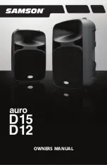 Samson auro D12 Owner'S Manual предпросмотр