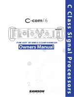 Preview for 1 page of Samson C com 16 Owner'S Manual