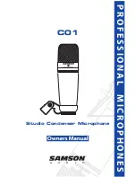 Samson C01 Owner'S Manual preview