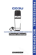 Samson C03U Owner'S Manual preview