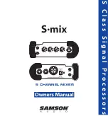 Preview for 1 page of Samson CHANNEL MIXER Owner'S Manual