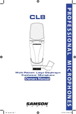 Samson CL8 Ower'S Manual preview