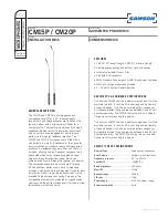 Samson CM15P Specification Sheet preview