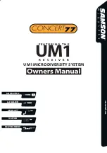 Samson Concert 77 UM1 Owner'S Manual preview