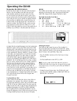 Preview for 10 page of Samson D-2500 Owner'S Manual