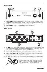 Preview for 4 page of Samson DA40 Owner'S Manual