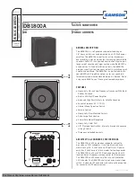 Preview for 2 page of Samson dB1800a Service Manual