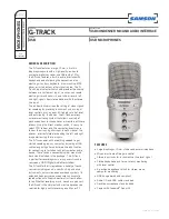 Samson G Track Specification Sheet preview