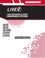 Предварительный просмотр 1 страницы Samson Live L612 Owner'S Manual