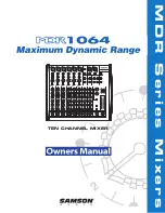 Samson MDR 1064 Owner'S Manual preview